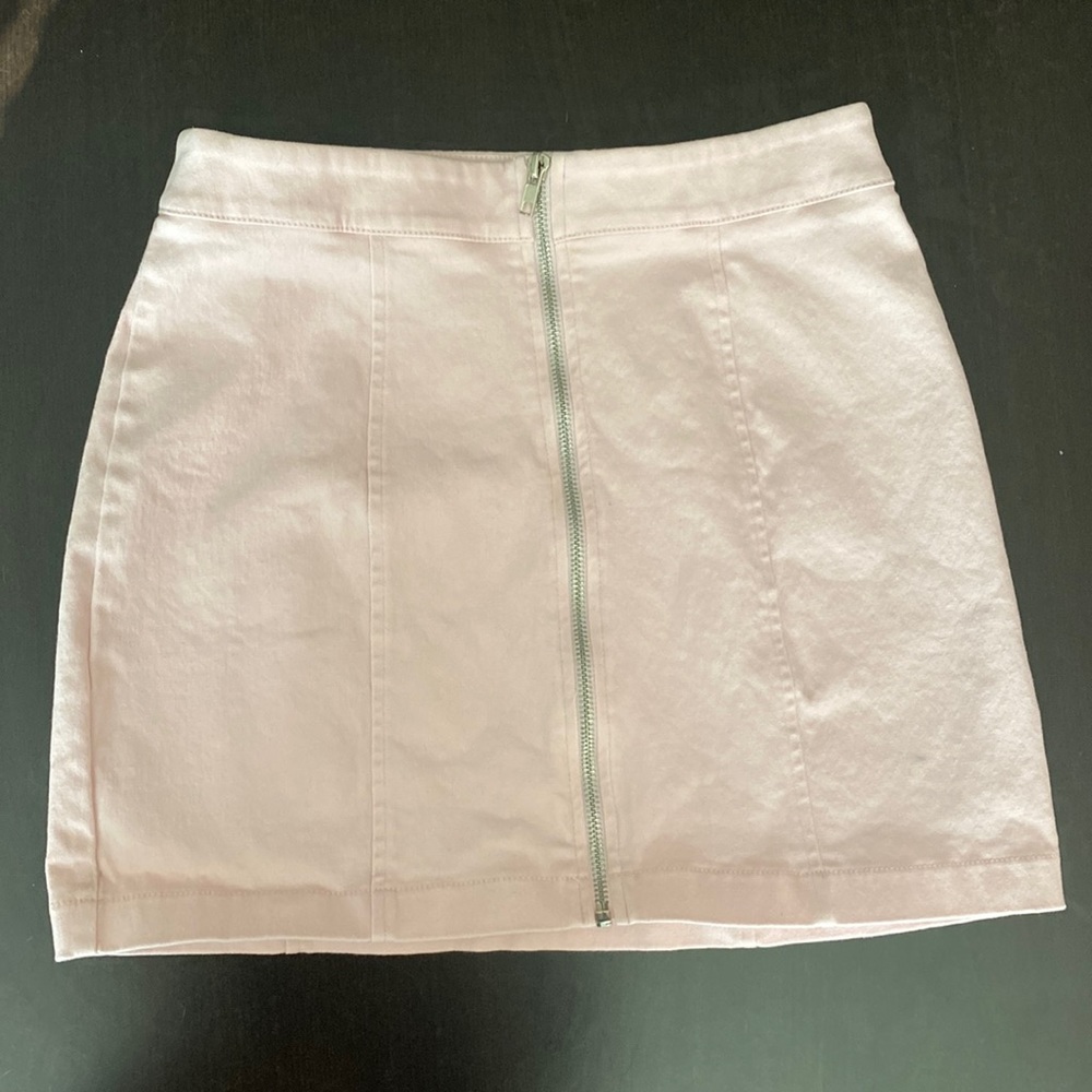 Light pink jean skirt in size Medium